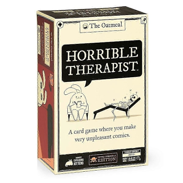 Horrible Therapist: Extra Horrible Edition - Ett kortspel där du gör otrevliga - Vuxenkortspel