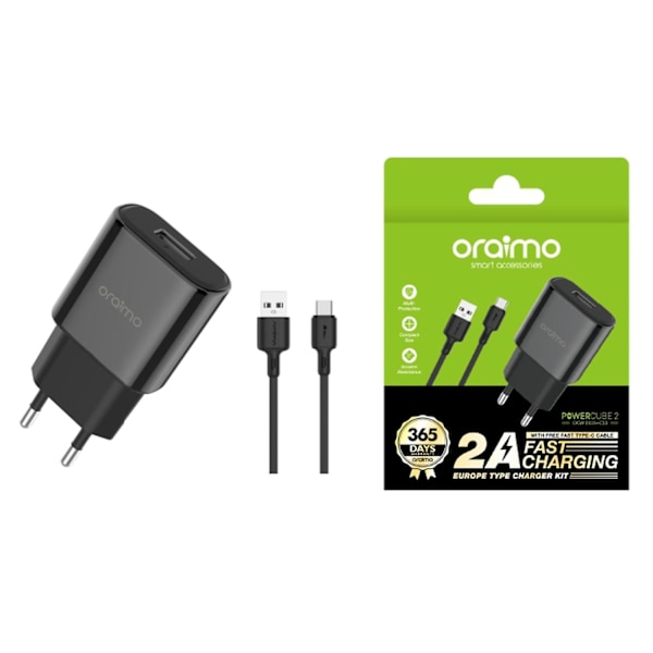 Oraimo OCW-E65S+C53 Ladersett 2A Rask Lading