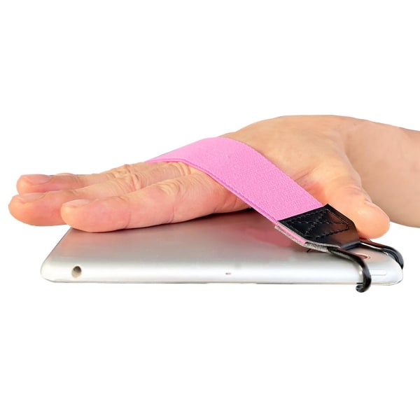 WUOJI Universal surfplattahållare, handgrepp med elastiskt band, säkert bärbar för iPad/iP [kk] Pink One-size