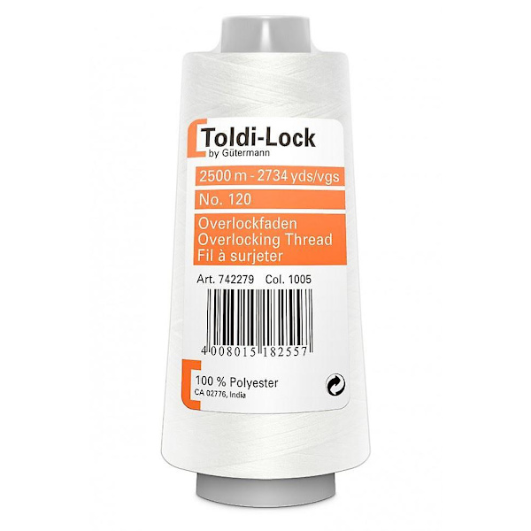 Toldi Lock Överlocktråd 2500m  1005 - styck