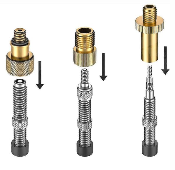 Cykelpump Adapter Ventil Adapter Set Inget Luftläckage För Cykelpump[D]