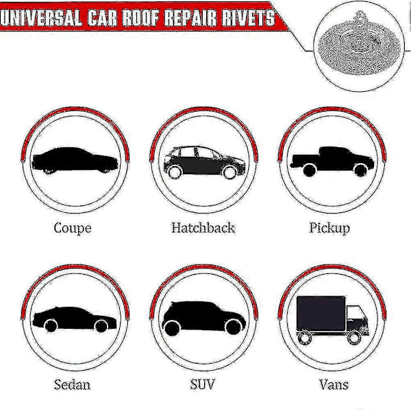 60 stk/pakke Hengetak Taktrekk Auto Spenne Bil Tak Pin Fiksering Snap Takreparasjon