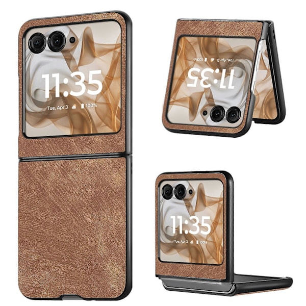 Læderetui til Motorola Razr 50 Brown