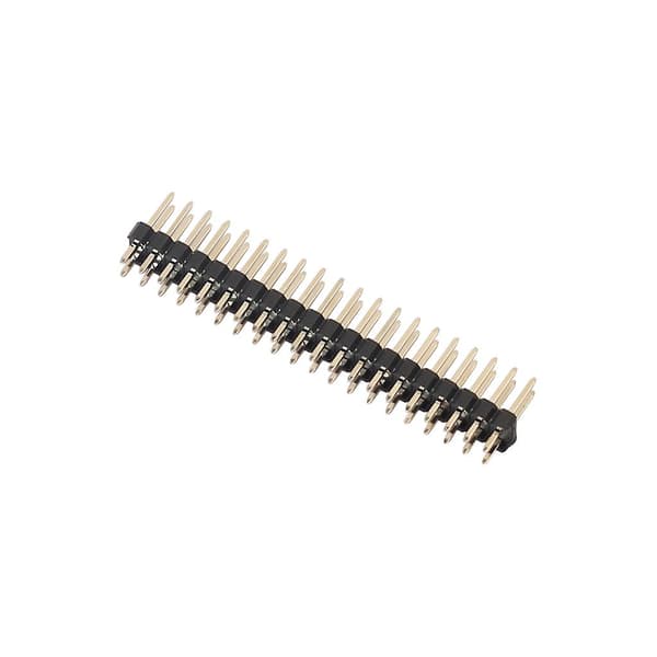 5 st Brytbar 0.1\" 2x20-stiftslist Dubbel Hane Header för Raspberry Pi Zero GPIO[D] Black
