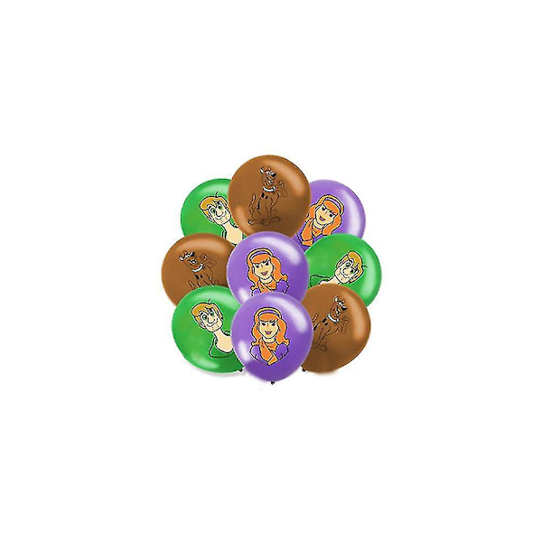 Scooby-Doo Scooby Piirretty Lasten Poikien Tyttöjen Syntymäpäiväjuhlat Koriste Ilmapallo Banner Kakku Topper Set Juhlatarvikkeet Sarjat