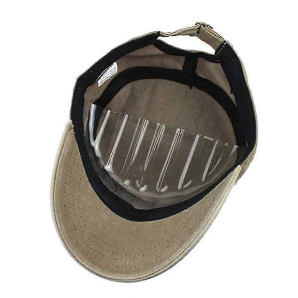 Army Hat Herre Lav Profil Sommer 100% Bomuld Almindelig Flad Cadet[D]
