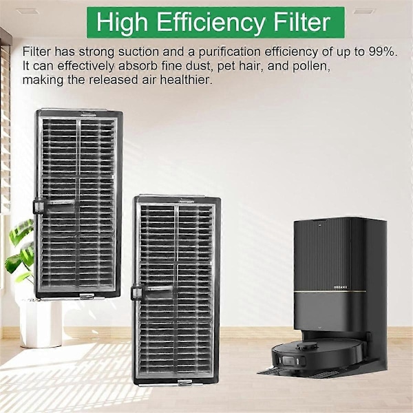 Hepa Filter til Dreame L10s Pro Ultra Heat / X40 Ultra / X30 Ultra / X30 Pro Plus/ X30 Pro Ultra Robotstøvsuger as shown