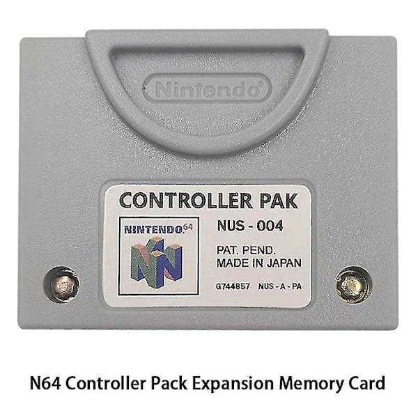 1 st Memory Card 64 Controller N64 Controller Pack Utbyggnadsminneskort - Sfygv