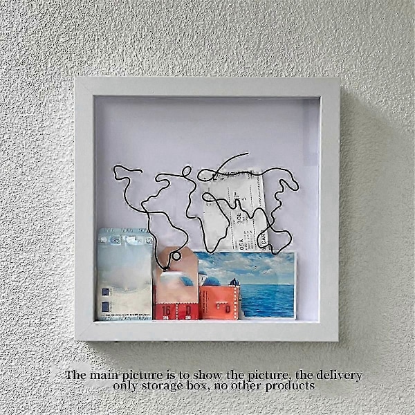 Adventures Travel Collection Box, billetopbevaringsboks, postkort souvenir sparegris, fotoramme, sparegris,l[D]