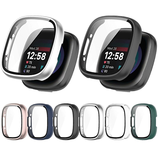 Fitbit Sense 2 PC+ Karkaistu kalvo Integroitu suojakotelo Fitbit Sense 2:lle[D] Green