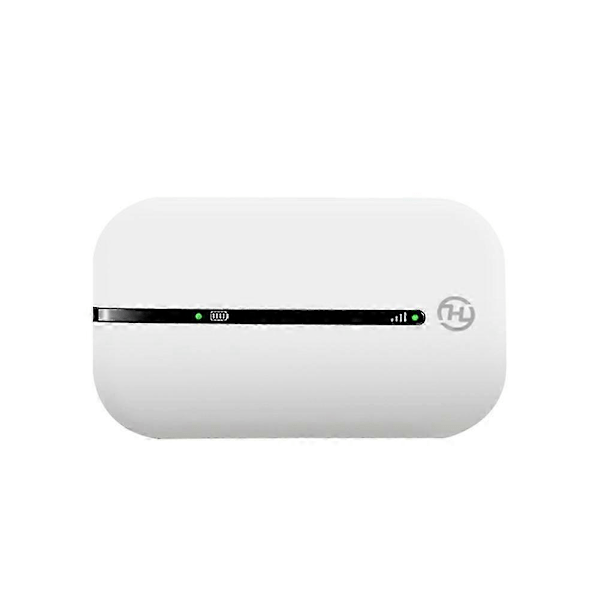 4G LTE MiFi 150 Mbps Mobil WiFi-ruter E5576-320 Bærbar 1500 mAh Batteri Mini WiFi-ruter Støtter 10 Brukere - Hvit