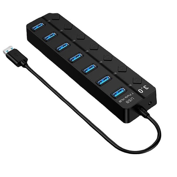 Usb Hub Aktiv 3.0 7 Port Usb Data Hub For Lading Og Dataoverføring NIUNIU[D]