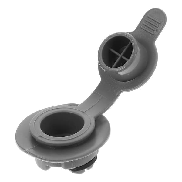 Uppblåsbar Pumpadapter Luftventil för Uppblåsbara Båtar Grå PVC[WSY]