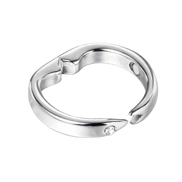 1 st Silver Anti Snark Ring för Snarkanordning Fingerring[D]