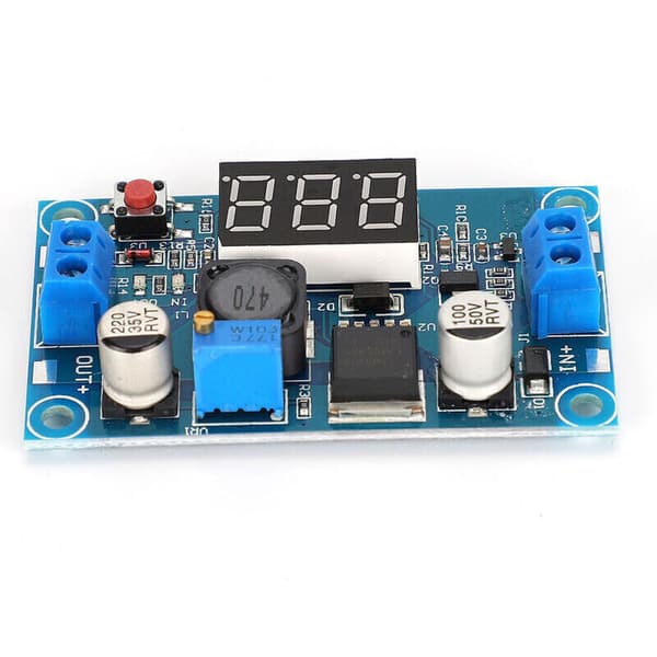 Justerbar DC-DC-konvertermodul Step-Down Spændingsregulator 4-40V Noir 0.1 kg