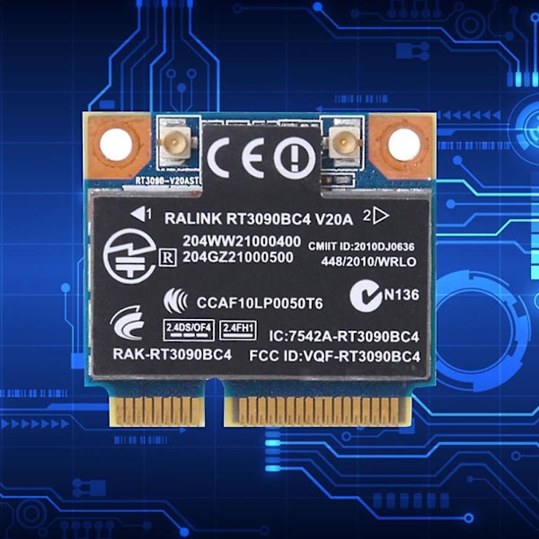 HP Ralink RT3090BC4 300M WiFi N+ BT Bluetooth PCI-e Kort 602992-001