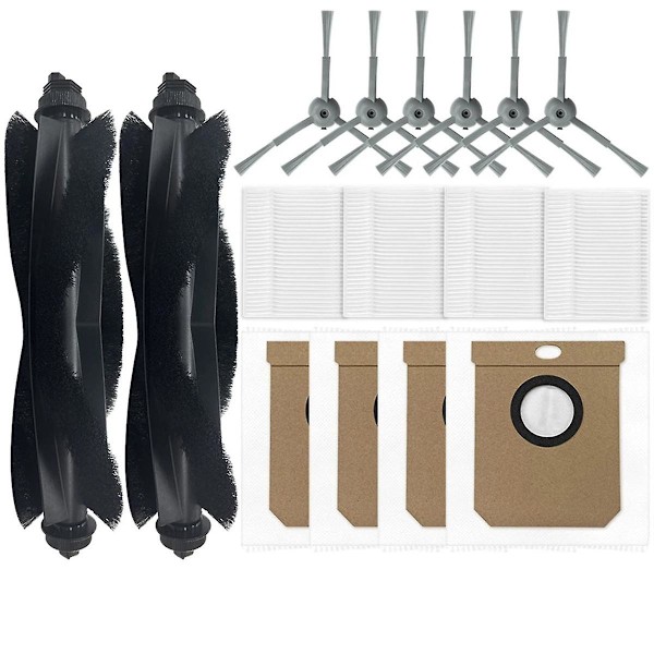 Reservedeler for For Clean L50, L50, L60, L60 Hybrid - Acories Rcessoller Børsteløkke Sidebørste HEPA-filter