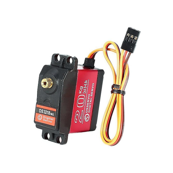 DS3218 180 graders digital RC servo 20 kg vridmoment vattentät metall RC servomotor Orange