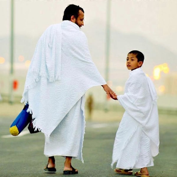 Ihram Ehram Ahram för män för Hajj och Umrah 2 handdukar