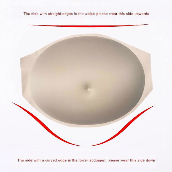 Simuleret gravid mave Tummy Bump skuespiller Cosplay rekvisitter åndbar scene performance