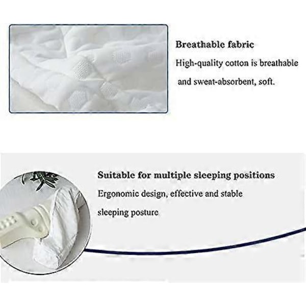 Cervical Nackkudde för Sömn, Memory Foam Nackrulle Kudde för Stel Nacksmärta Lindring, Nackstödskudde