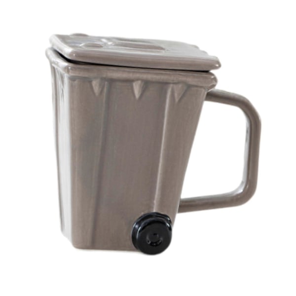 Kaffekopp Daglig Bruk Kopp Bar Tilbehør Vannkopp Kreativ Søppelkasse Krus Søppelbøtte Kopp for Iskaffe Frokost Juice[D] Coffee