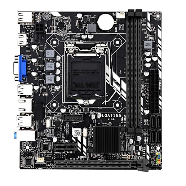 Lga 1155 Moderkort för Core I7 / I5 / I3 / Pentium / Celeron Lga1155 Ddr3 M-atx Moderkort H61