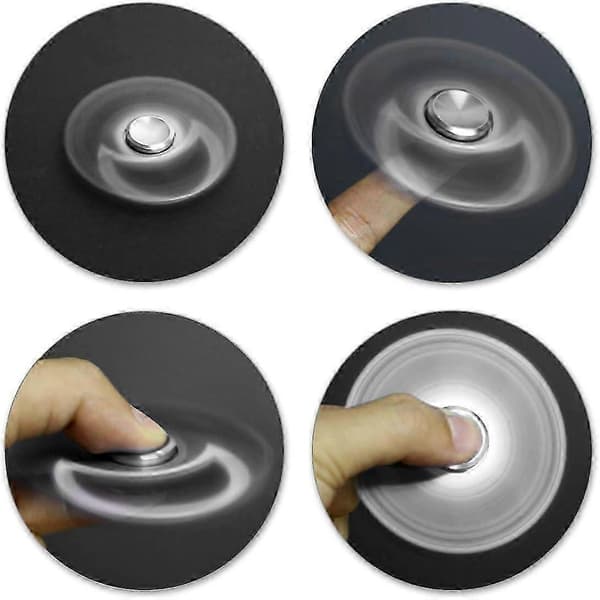 Fidget Spinner legetøj i rustfrit stål med højhastighedsleje til fokus og stresslindring [D]
