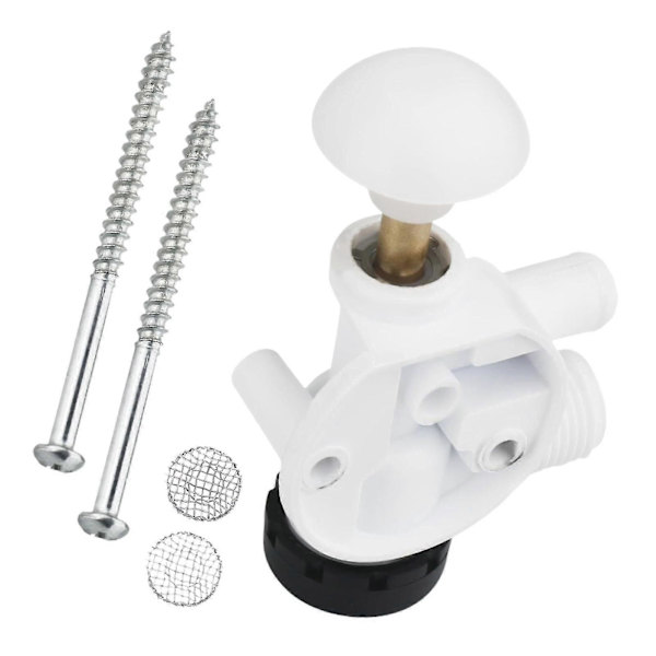 385314349 WC-vesiventtiilikokoonpano 5996 Tukevat perävaunun lisävarusteet[D] White Packing size 13x10x5cm