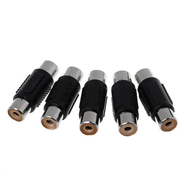 5 kpl RCA naaras - RCA naaras o Videokaapelin liitinsovitin [D]