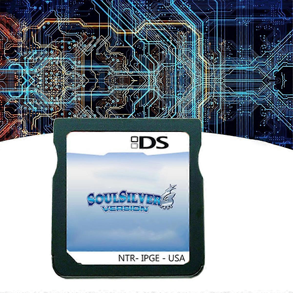 Spilkort til Soul Silver NDSi Lite Videospilkonsolspil Engelsk US Version silver