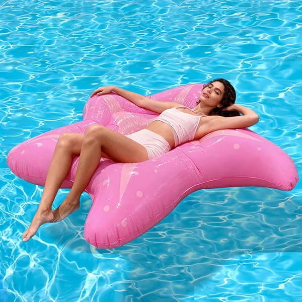 Oppustelige poolflåder - Søstjerneformede PVC flydende stole | Oppustelige madrasser til voksne | Unisex (D)