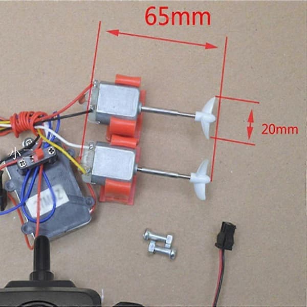 Modellbåt DIY-sett Akselhylse Motor Propell Kontroller Mottakersett RC Ny[D] Remote Control