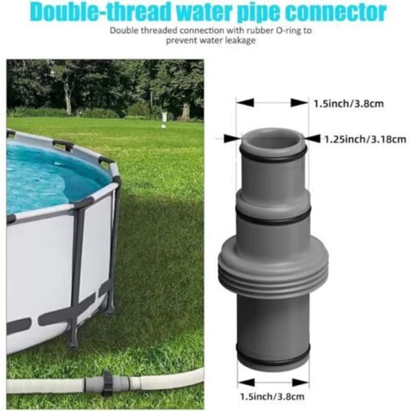 Slangefittings til swimmingpool, tilbehør til slangefittings, spa-tilbehør, reservedele til poolpumper og rørføring (D)