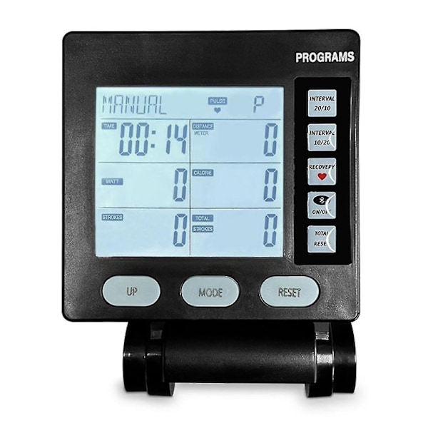 Roddmaskin med vindmotstånd, skidmaskin, räknare med bakgrundsbelyst elektronisk klocka Eu Eu[D]