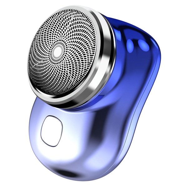 Minirakapparat Bärbar elektrisk rakficka Storlek Usb-c Laddning Elektrisk rakapparat Enkel användning med en knapp Lämplig för bilresor hemma [kk] Gradient Blue 2