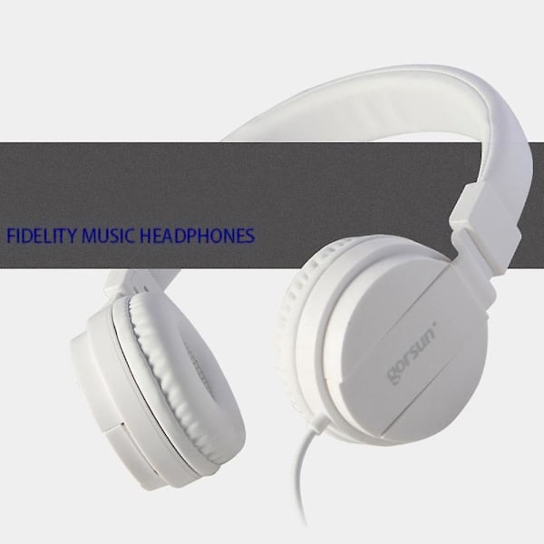 GORSUN GS-778 Over-ear Langalliset Kuulokkeet Stereo HiFi Ääni Lasten Kuulokemikrofoni 3,5 mm AUX-liittimellä - Keltainen