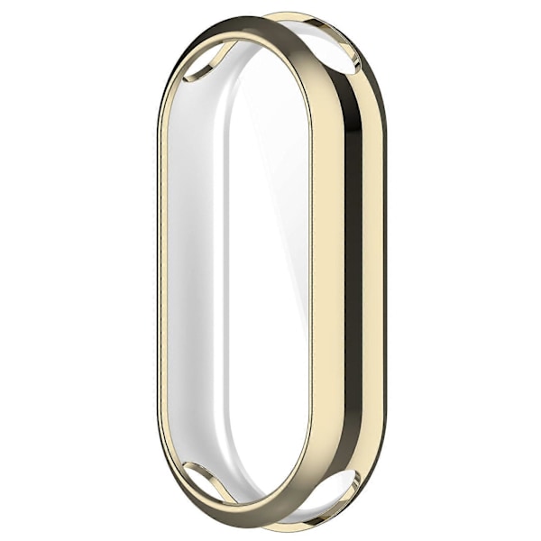 Xiaomi Smart Band 8/Mi Band 9/9 NFC -älykellon galvanoidulle täyssuojakuorelle TPU-kellokehyskotelo [D] Gold