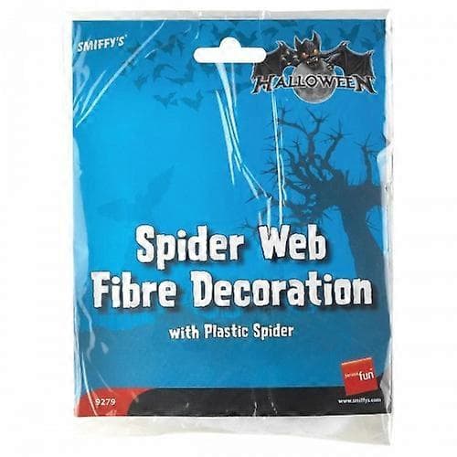 Spindelnät i plast Halloween-dekoration (D) Black One Size