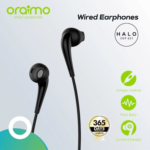 Oraimo OEP-E21 Øretelefon svart[D]