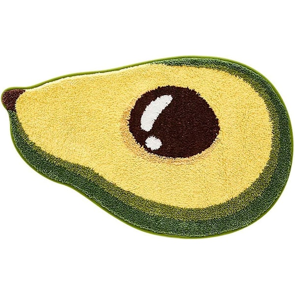 Piirretty Avocado Keittiön Matot Ja Alustat Söpö Liukumaton Alue Matot Keittiön Lattiaan/kylpyhuoneeseen/makuuhuoneeseen (avocado, 20\"x31\")