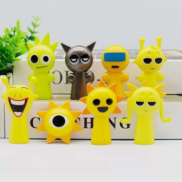 Rythm Box 8-pak Actionfigurer Samlelegesæt til Musikfans[D] C