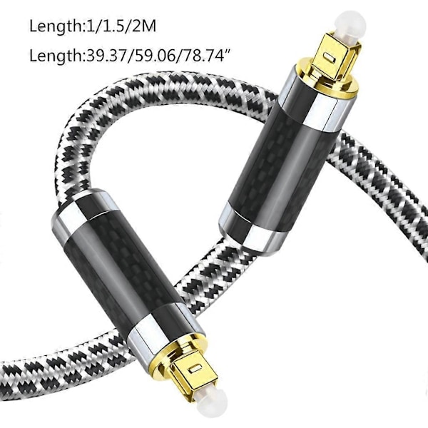 Digital Optisk Fiber Ljudkabel SPDIF Kabel för HiFi 7.1 Förstärkare Projektor