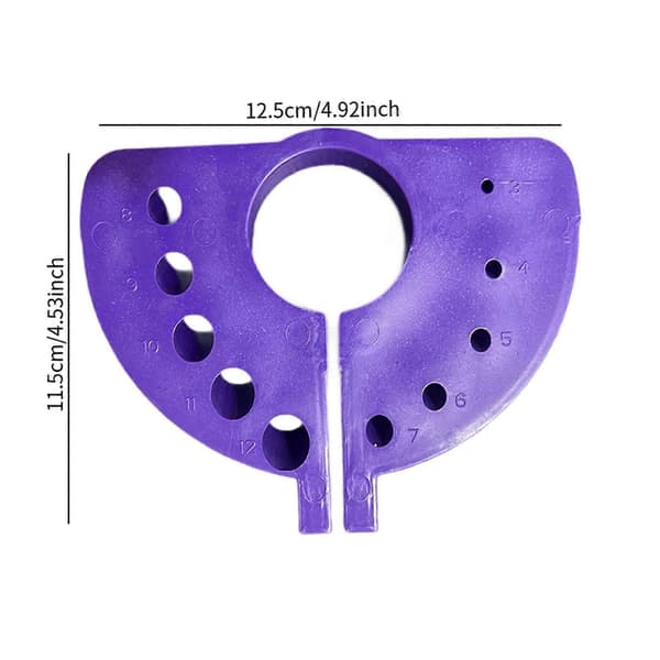 Drill Sliper Erstatt 10 Hull Presisjon Bærbar Drill Slipefeste[D] Purple 12.5cmx11.5cm