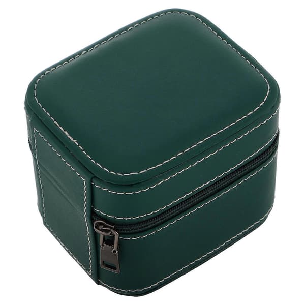 Klocktillbehör Rese Smyckeskrin Herrklocka Rektangulär Pu 1st[D] Green 10.00X8.00X7.80CM
