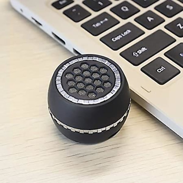 Zk-bärbar högtalare, Mini-telefonhögtalare med 3,5 mm aux-ljuduttag (svart)