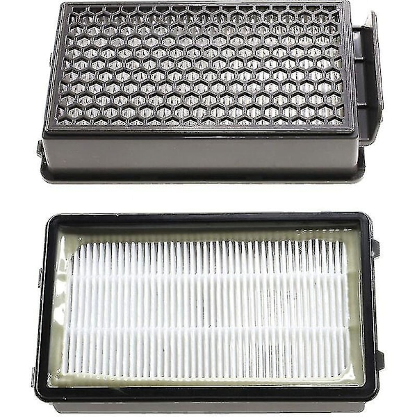 2x Hepa-imuripölynimurien suodatinsetti Rowenta Compact Power Cyclonic -imureille, kuten Ro3731ea, Ro3724ea, Ro3753ea, Ro3786ea, Ro3798ea, Ro3