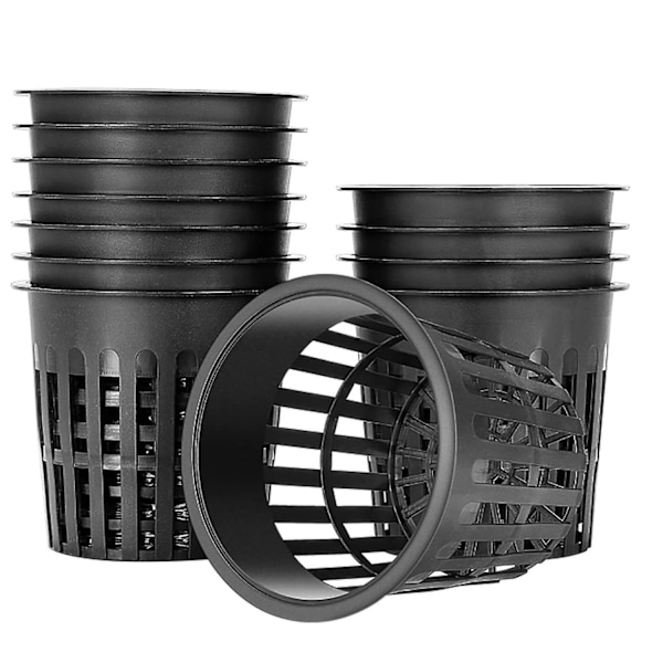 15 Pakk 4 Tommer Nettbeger Sporete Mesh Bred Lepp Filterplante Nettbeger Bøtte Kurv for Hydroponikk