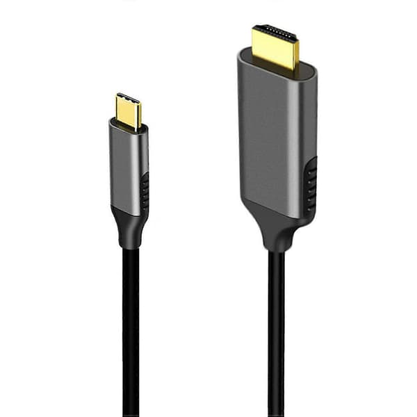 2X USB C til Kabel Adapter 4K 60Hz Kabel Adapter 3 Kompatibel til Android Telefon ChromeBook Etc[D] black