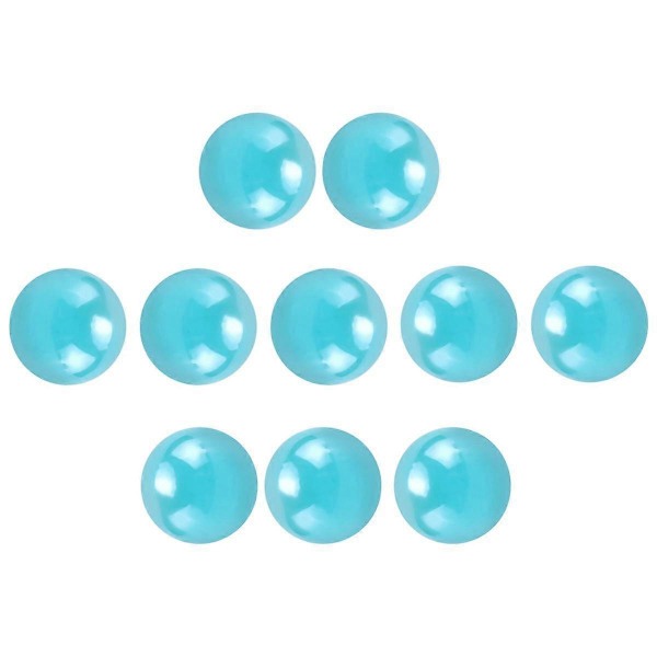 10 st Marmor 16mm Glaskulor Knicker Glaskulor Dekoration Färgade Klumpar Leksak Light Blue